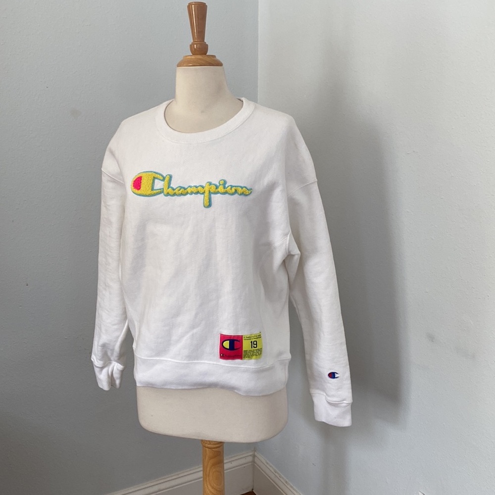 Champion Crew Pullover Sweatshirt Size M